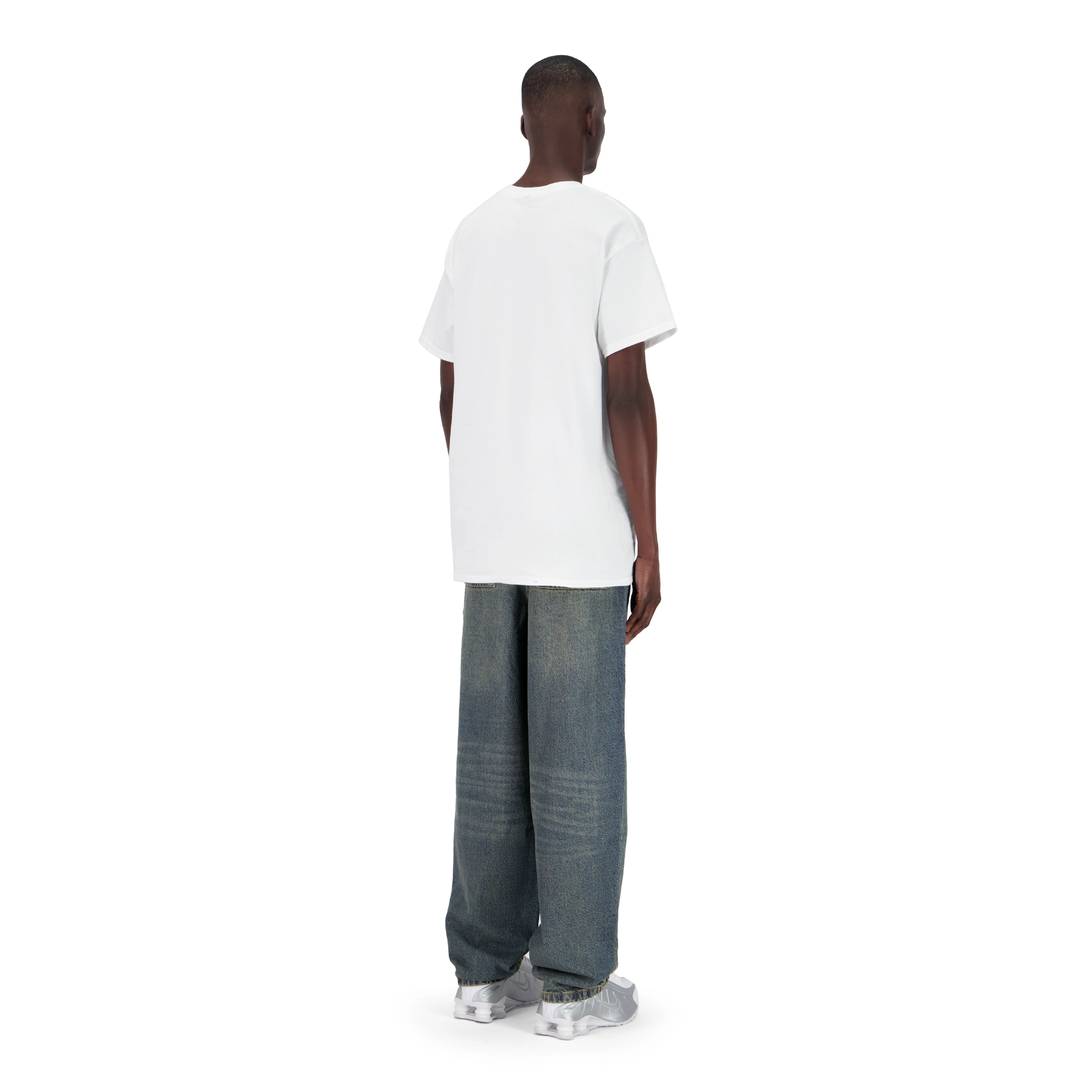 ENSEMBLE PANTALON JEANS BAGGY BLEU DÉLAVÉ SABLE + T-SHIRT CLASSIC - Image 3