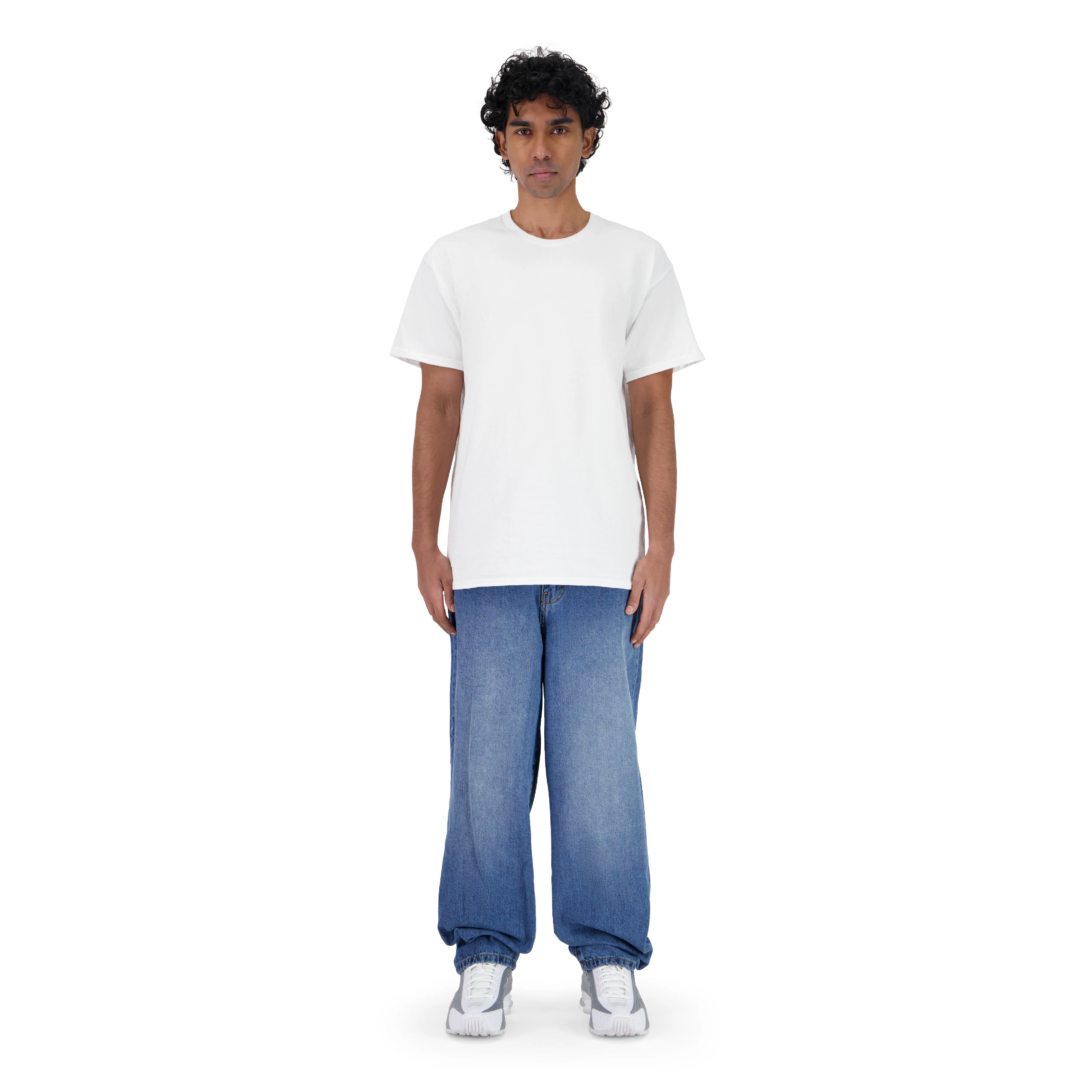 ENSEMBLE PANTALON JEANS BAGGY BLEU + T-SHIRT CLASSIC - Image 2