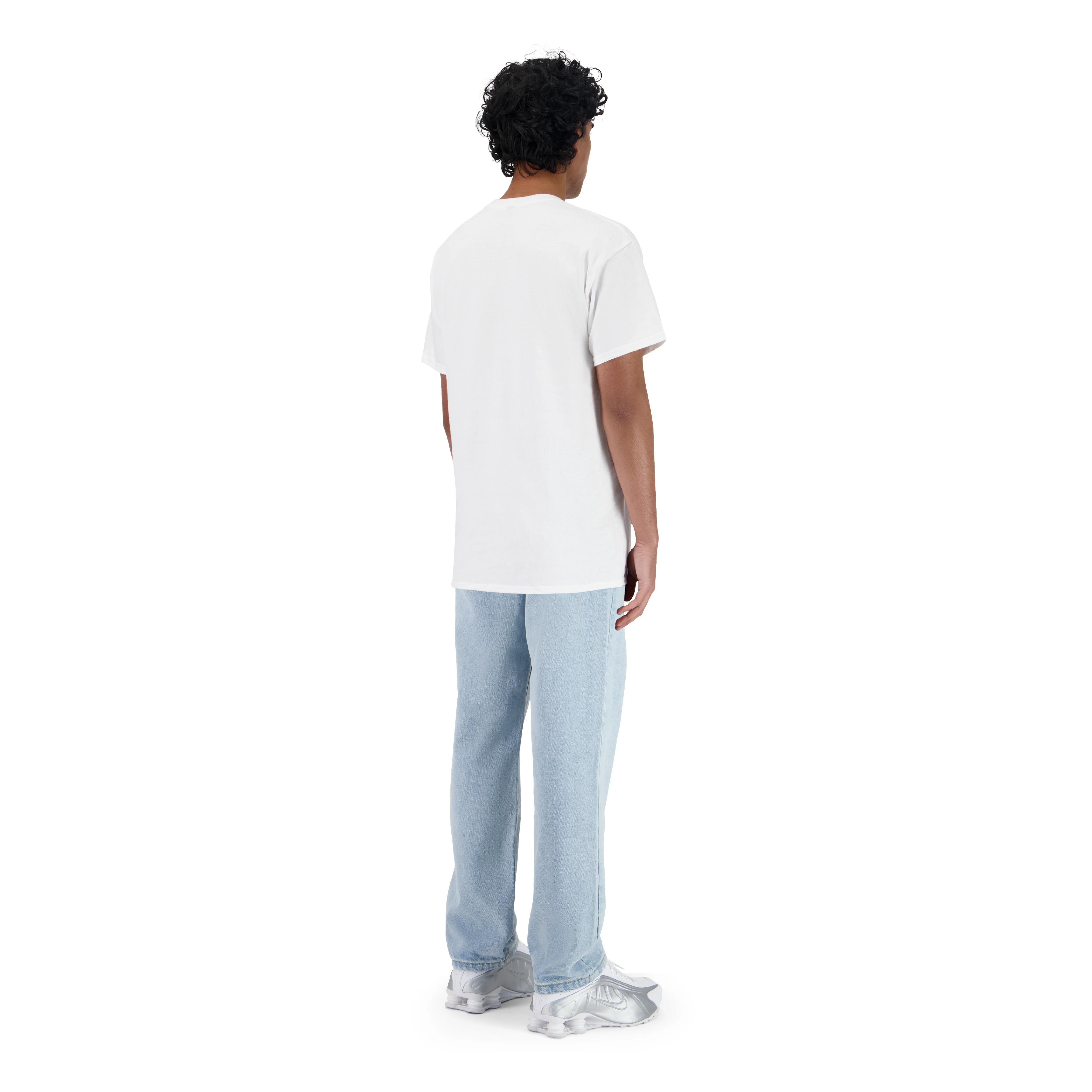 ENSEMBLE PANTALON JEANS REGULAR BLEU CLAIR + T-SHIRT CLASSIC - Image 3
