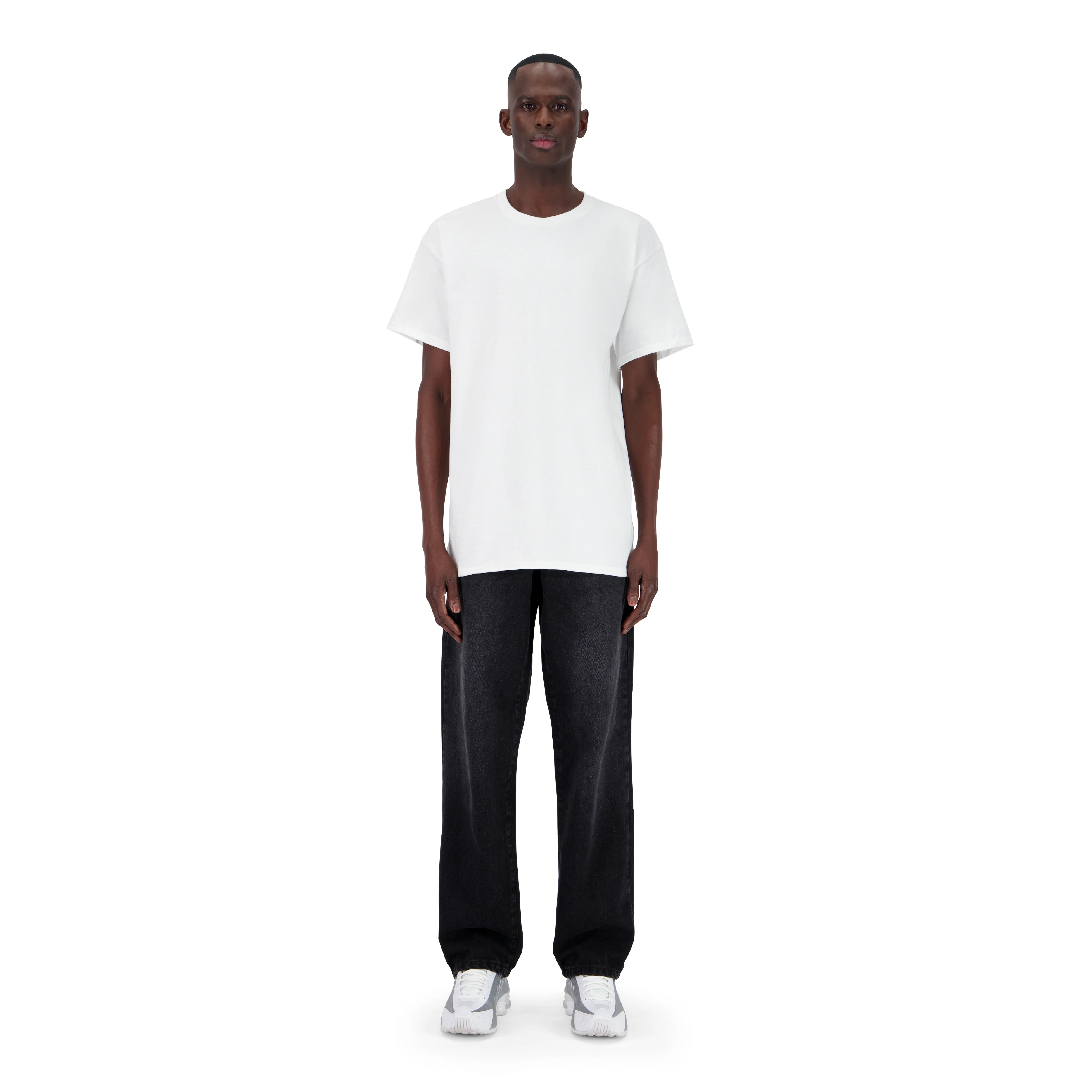 ENSEMBLE PANTALON JEANS REGULAR NOIR + T-SHIRT CLASSIC - Image 2