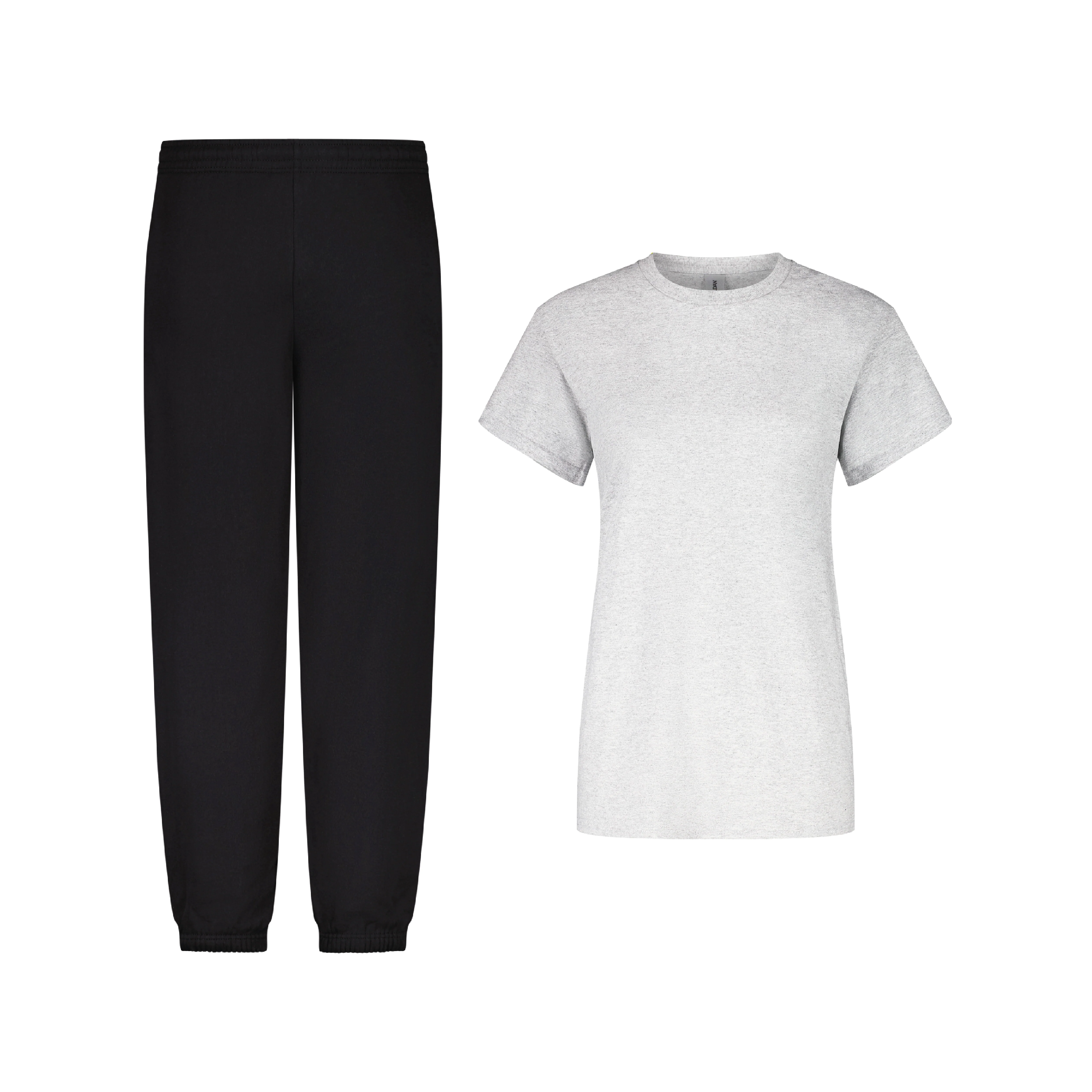 ENSEMBLE PANTALON JOGGING NOIR + T-SHIRT
