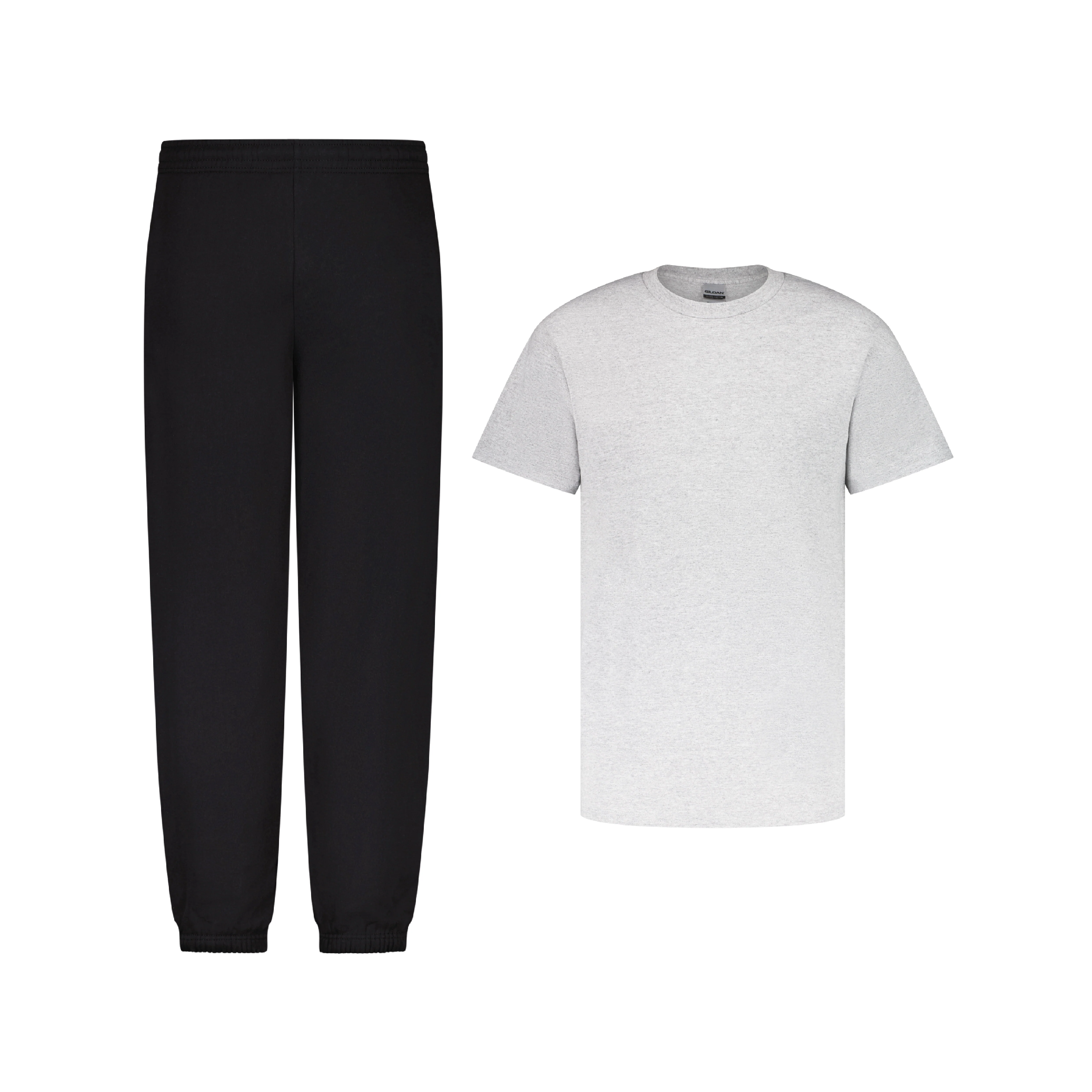ENSEMBLE PANTALON JOGGING NOIR + T-SHIRT