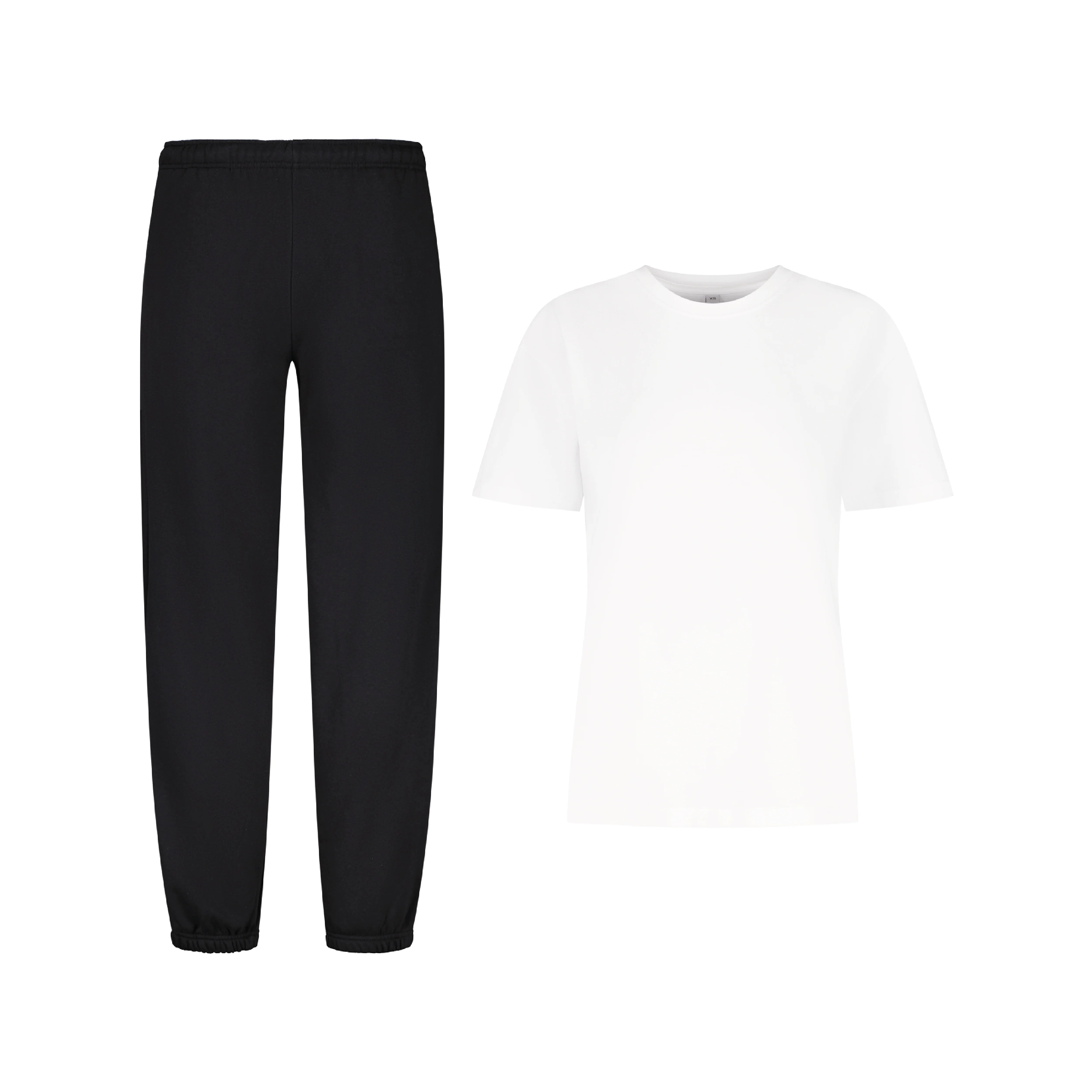 ENSEMBLE PANTALON JOGGING PREMIUM NOIR + T-SHIRT PREMIUM