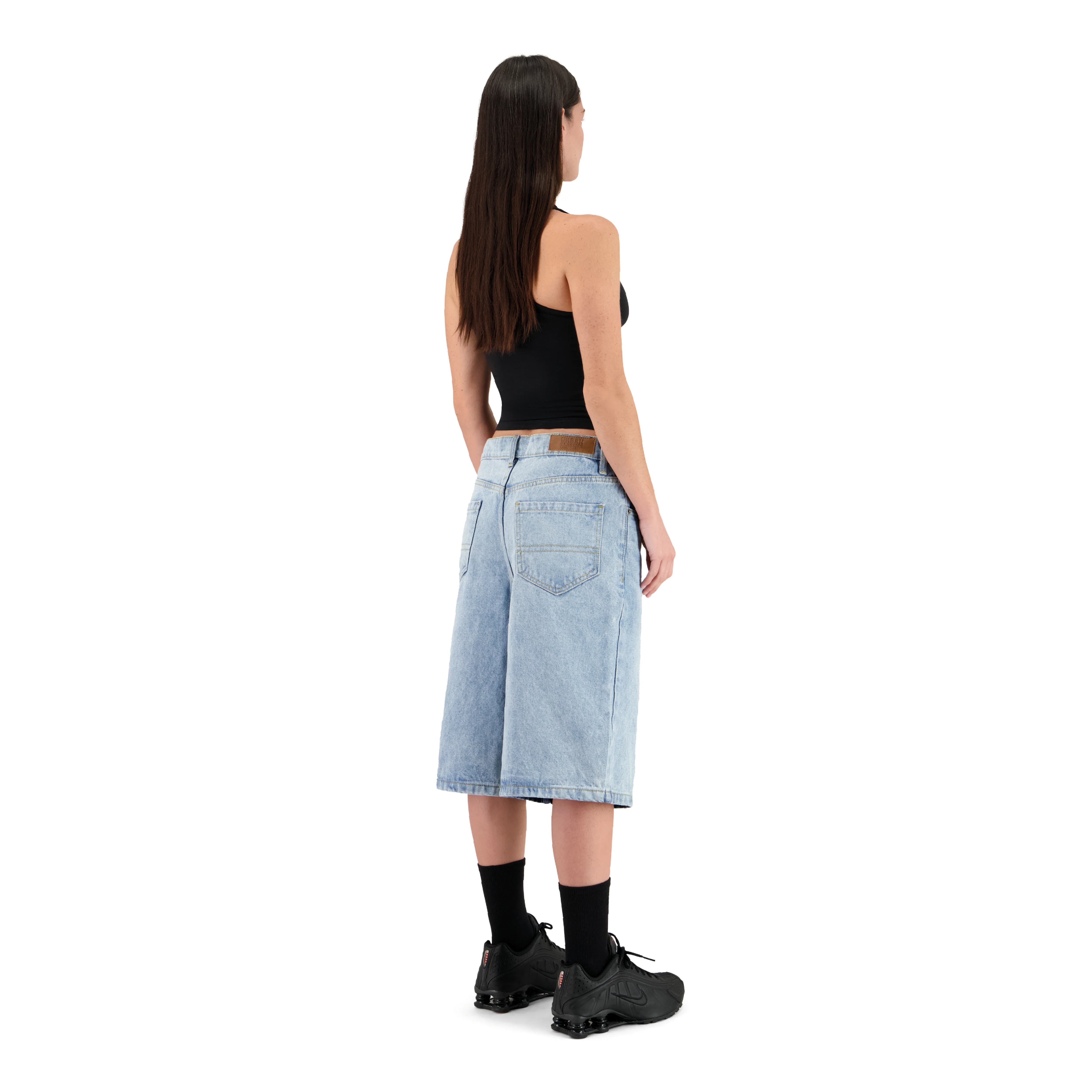 ENSEMBLE SHORT JEANS BAGGY BLEU CLAIR + DÉBARDEUR PREMIUM - Image 3