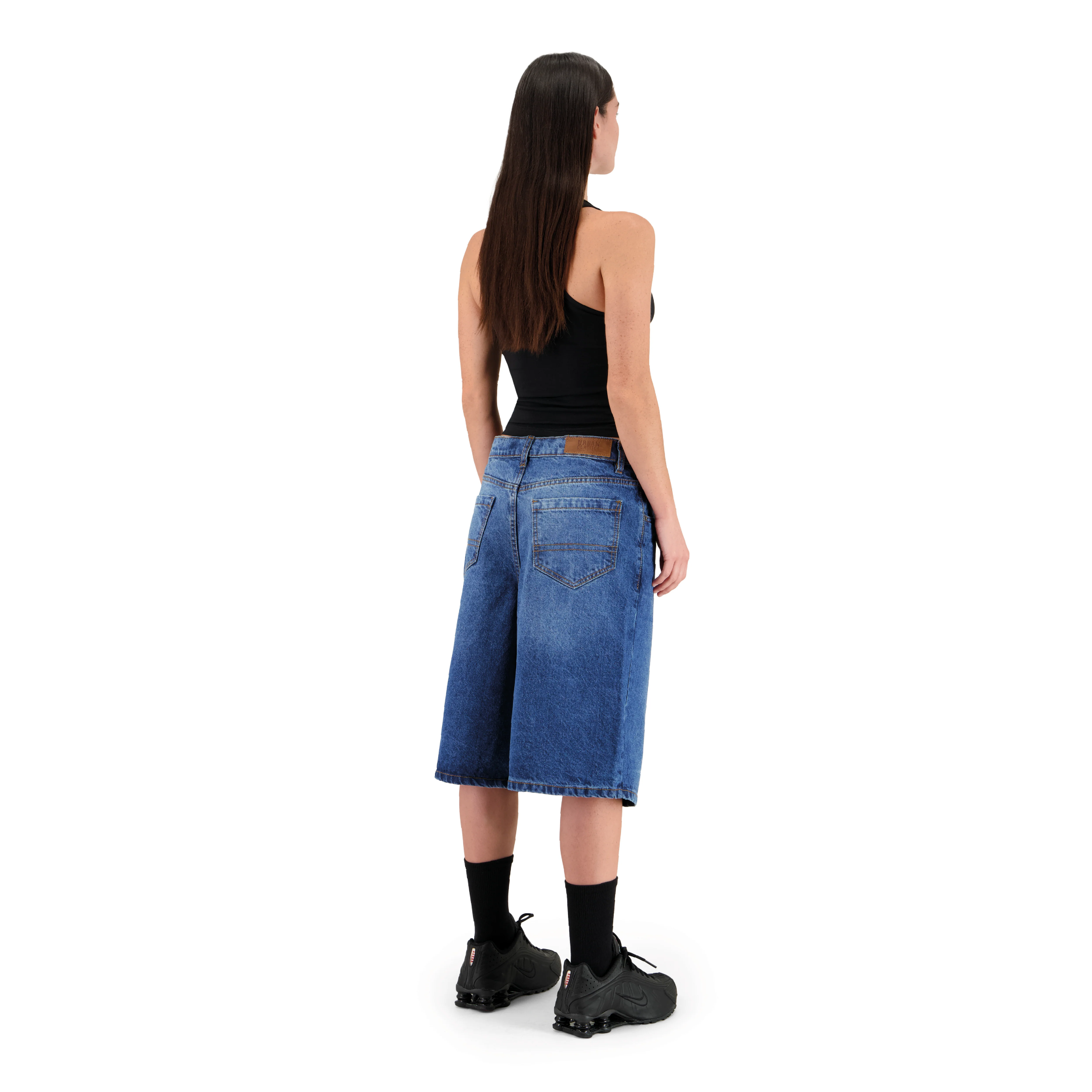 ENSEMBLE SHORT JEANS BAGGY BLEU + DÉBARDEUR PREMIUM - Image 3