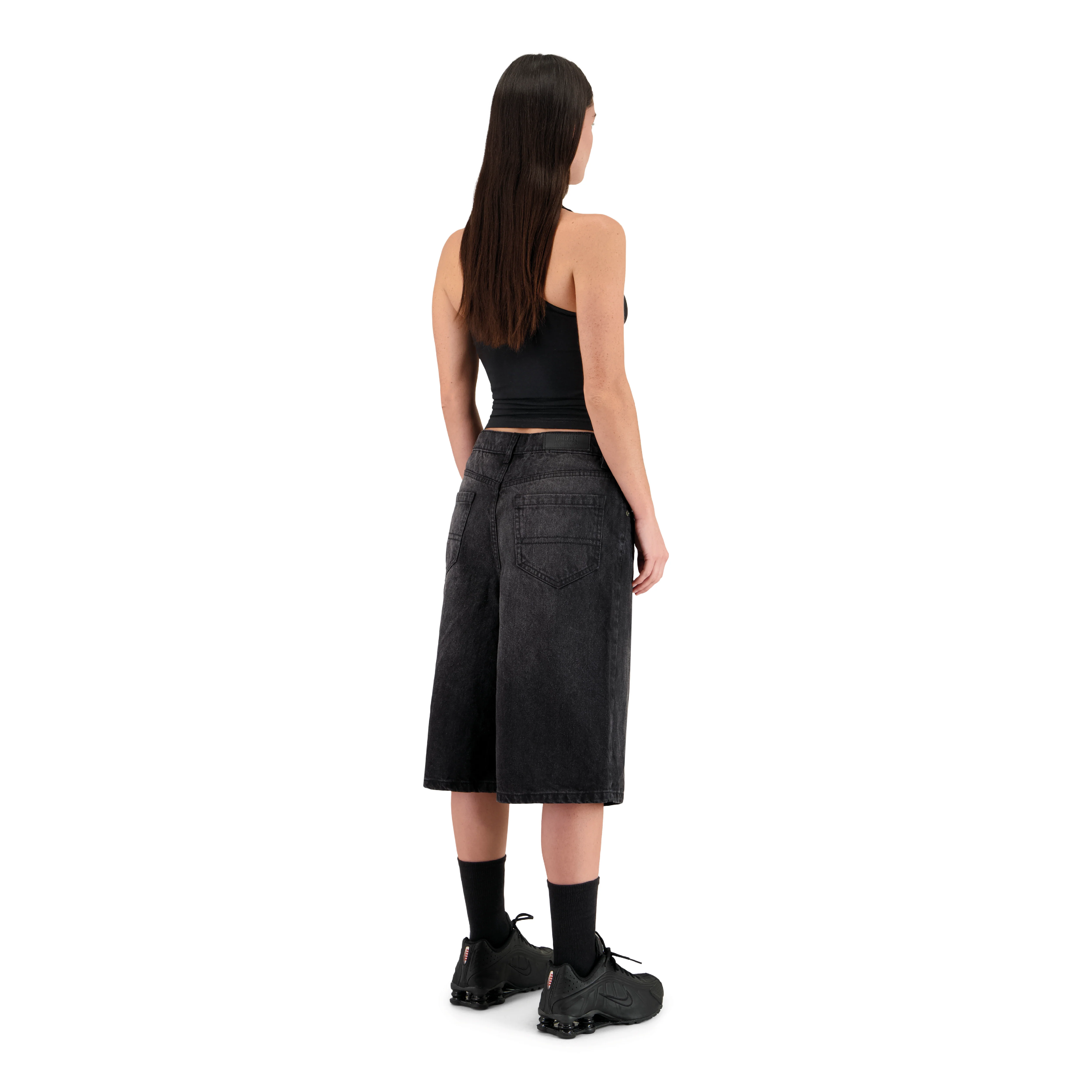 ENSEMBLE SHORT JEANS BAGGY NOIR + DÉBARDEUR PREMIUM - Image 3