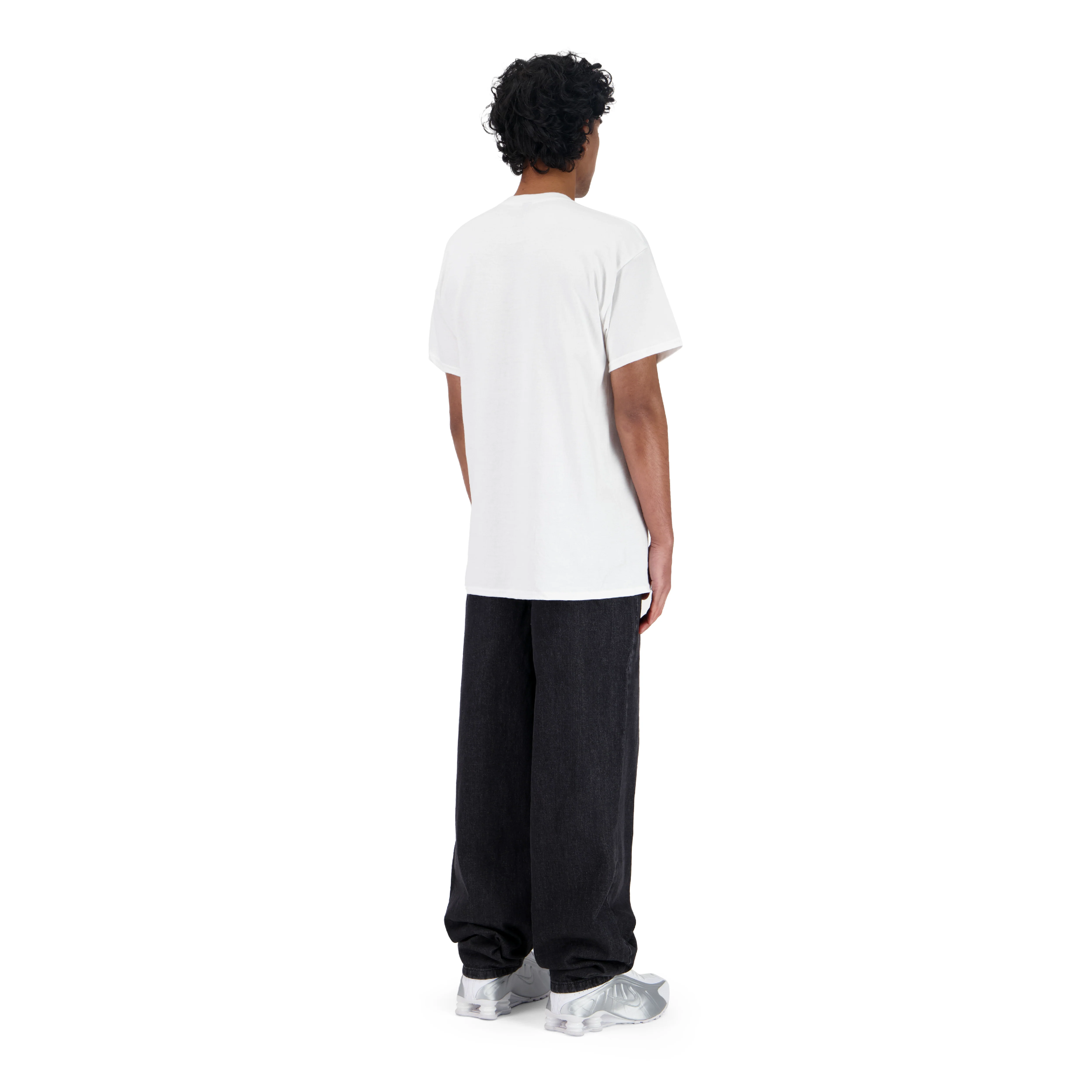 ENSEMBLE PANTALON JEANS BAGGY NOIR + T-SHIRT CLASSIC - Image 3