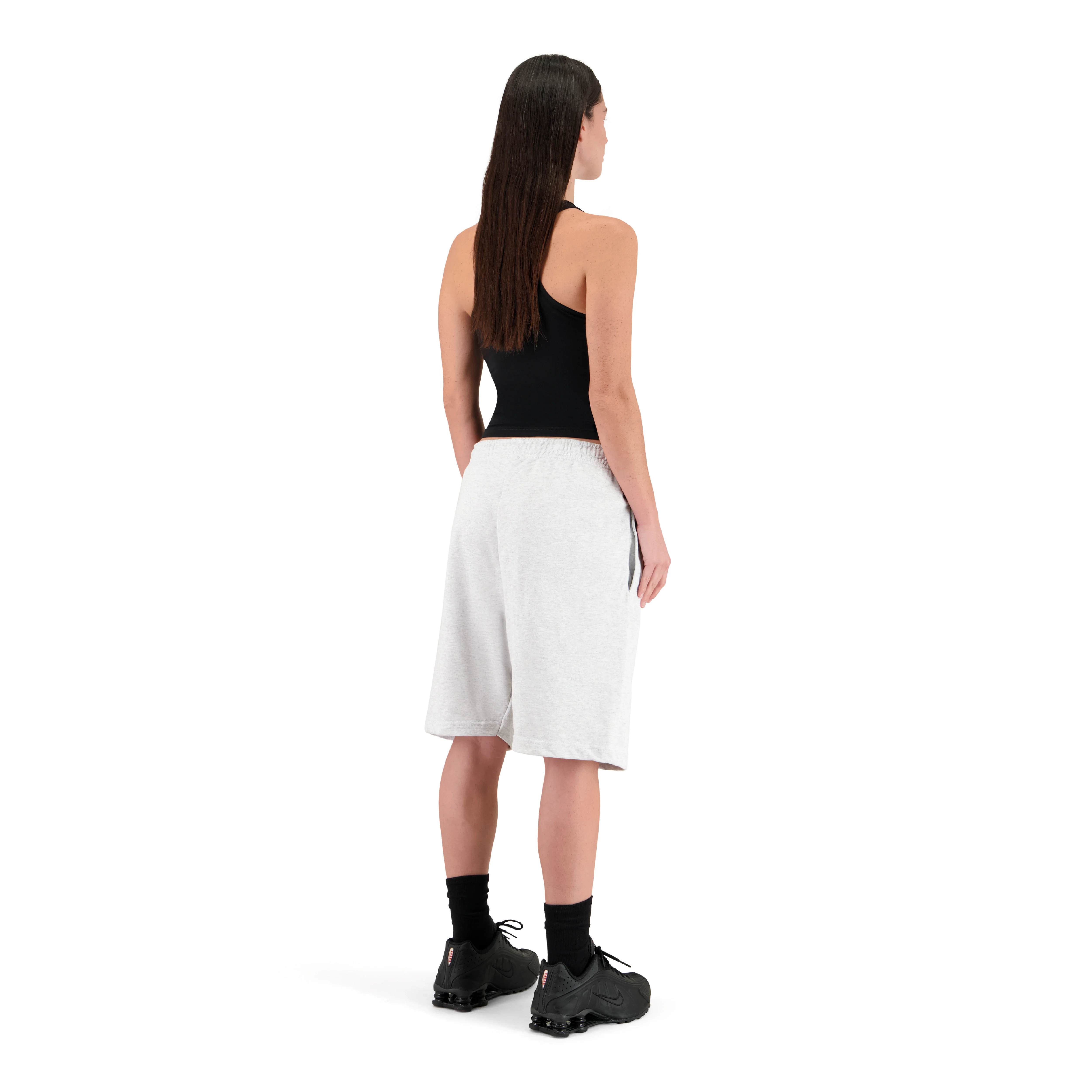 ENSEMBLE SHORT JOGGING CLASSIC GRIS CHINÉ + DÉBARDEUR PREMIUM - Image 3