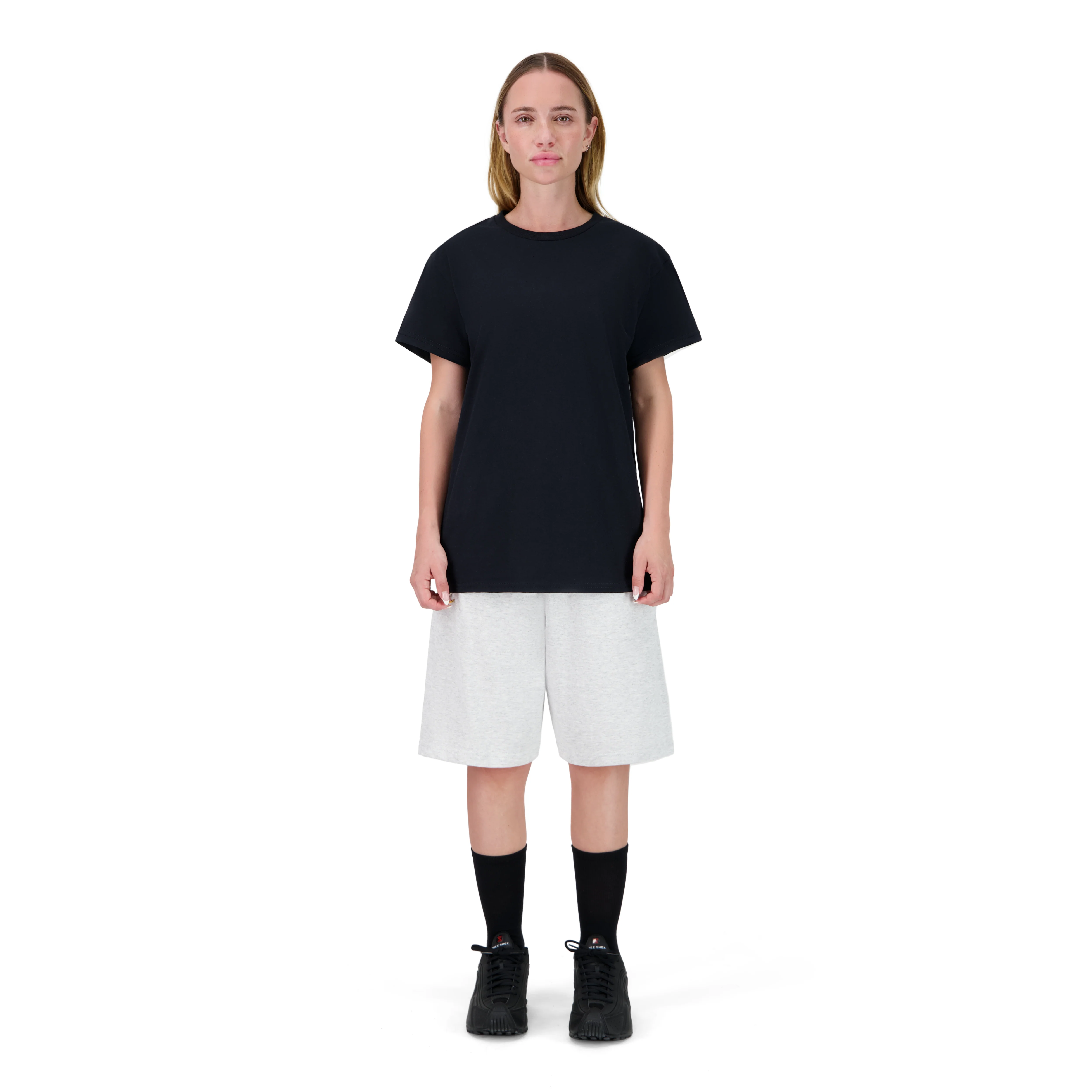 ENSEMBLE SHORT JOGGING GRIS CHINÉ + T-SHIRT - Image 2