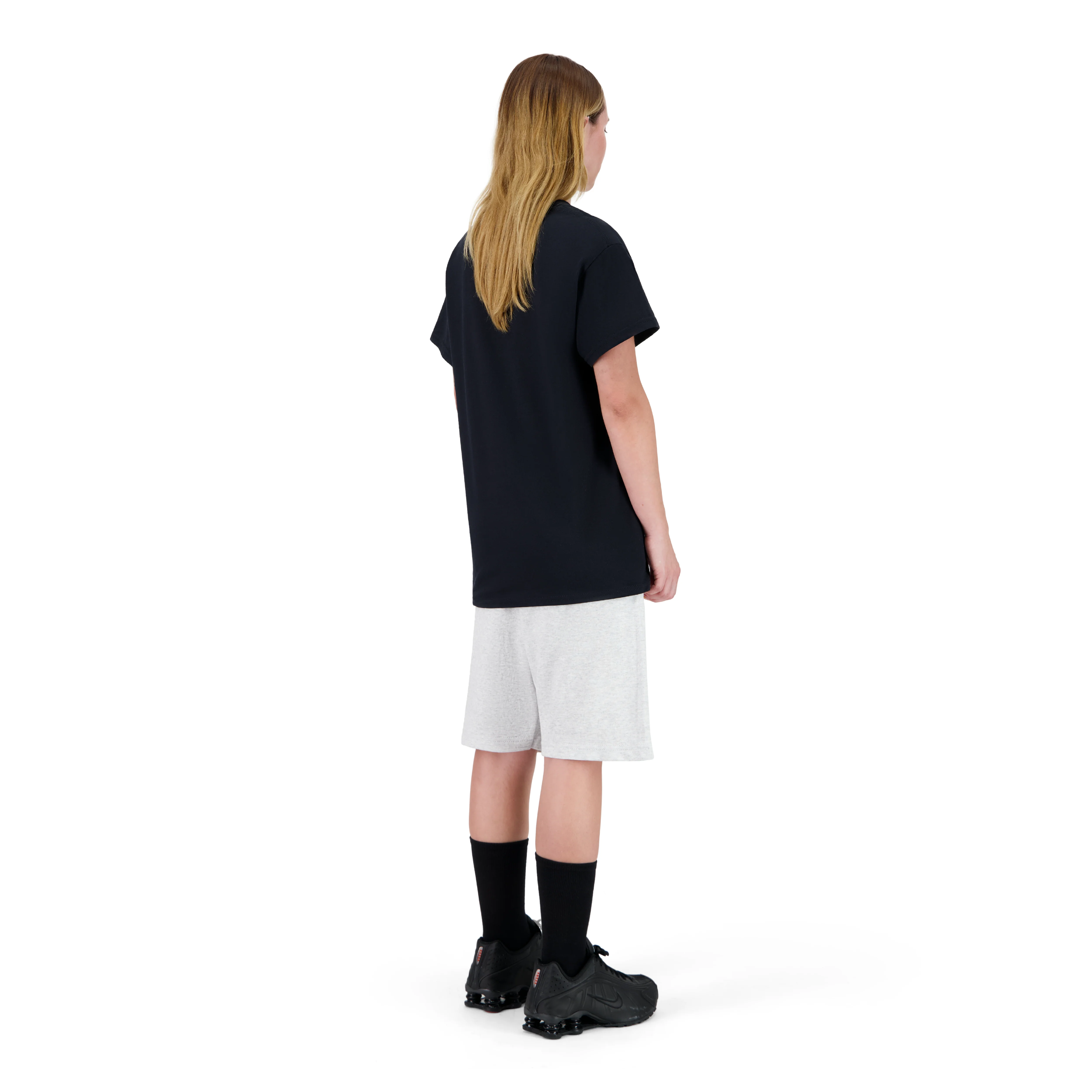 ENSEMBLE SHORT JOGGING GRIS CHINÉ + T-SHIRT - Image 3