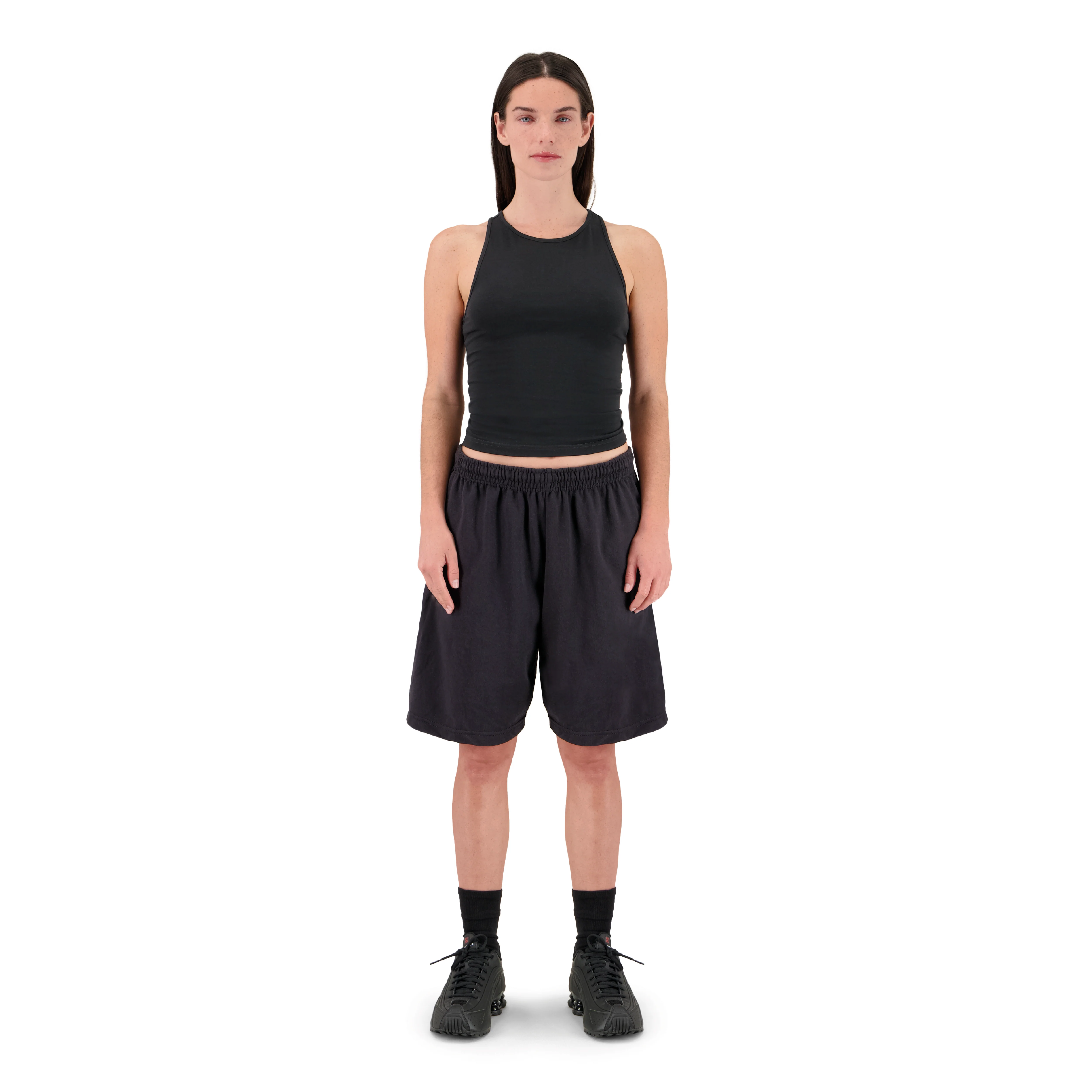 ENSEMBLE SHORT JOGGING CLASSIC NOIR + DÉBARDEUR PREMIUM - Image 2