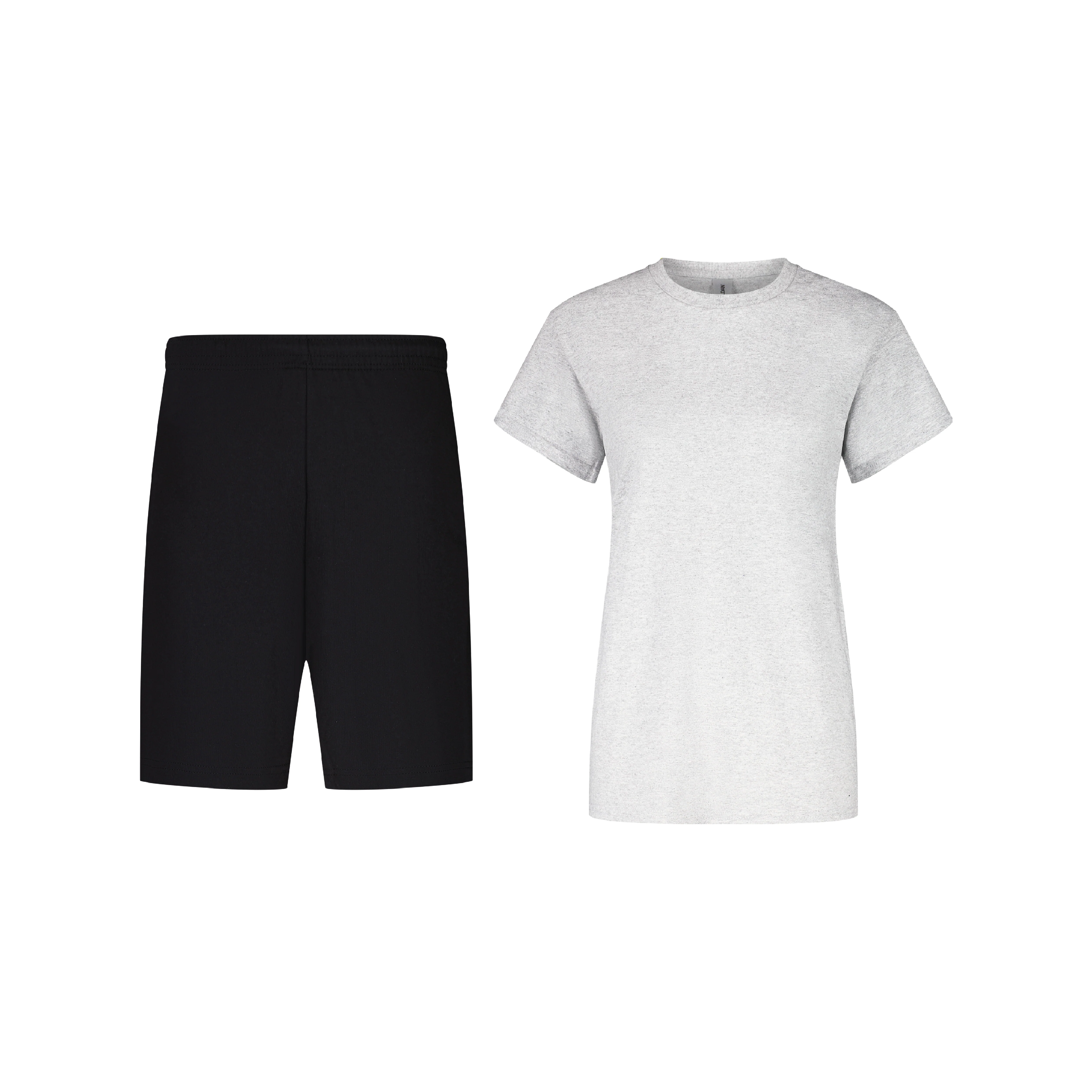 ENSEMBLE SHORT JOGGING NOIR + T-SHIRT