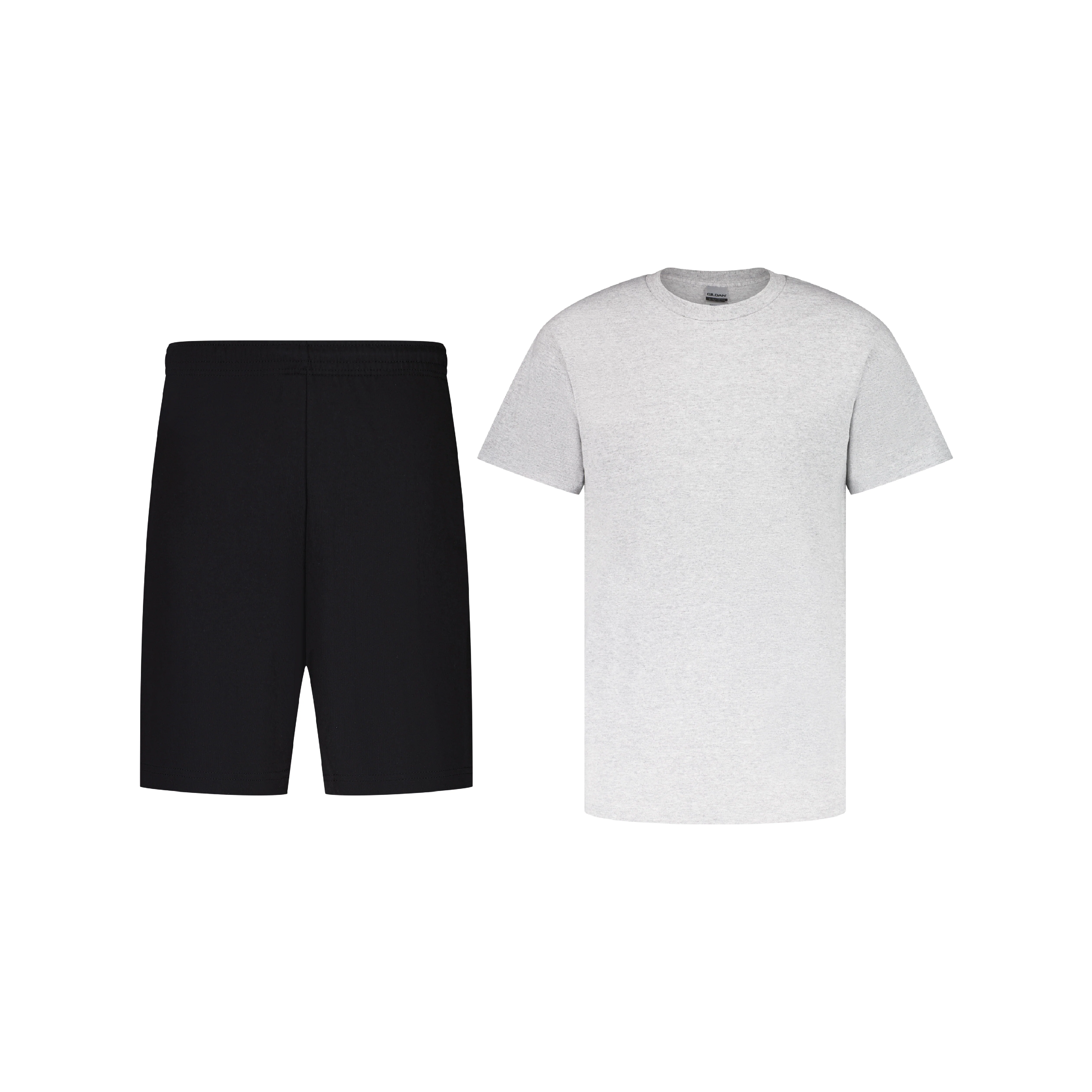 ENSEMBLE SHORT JOGGING NOIR + T-SHIRT