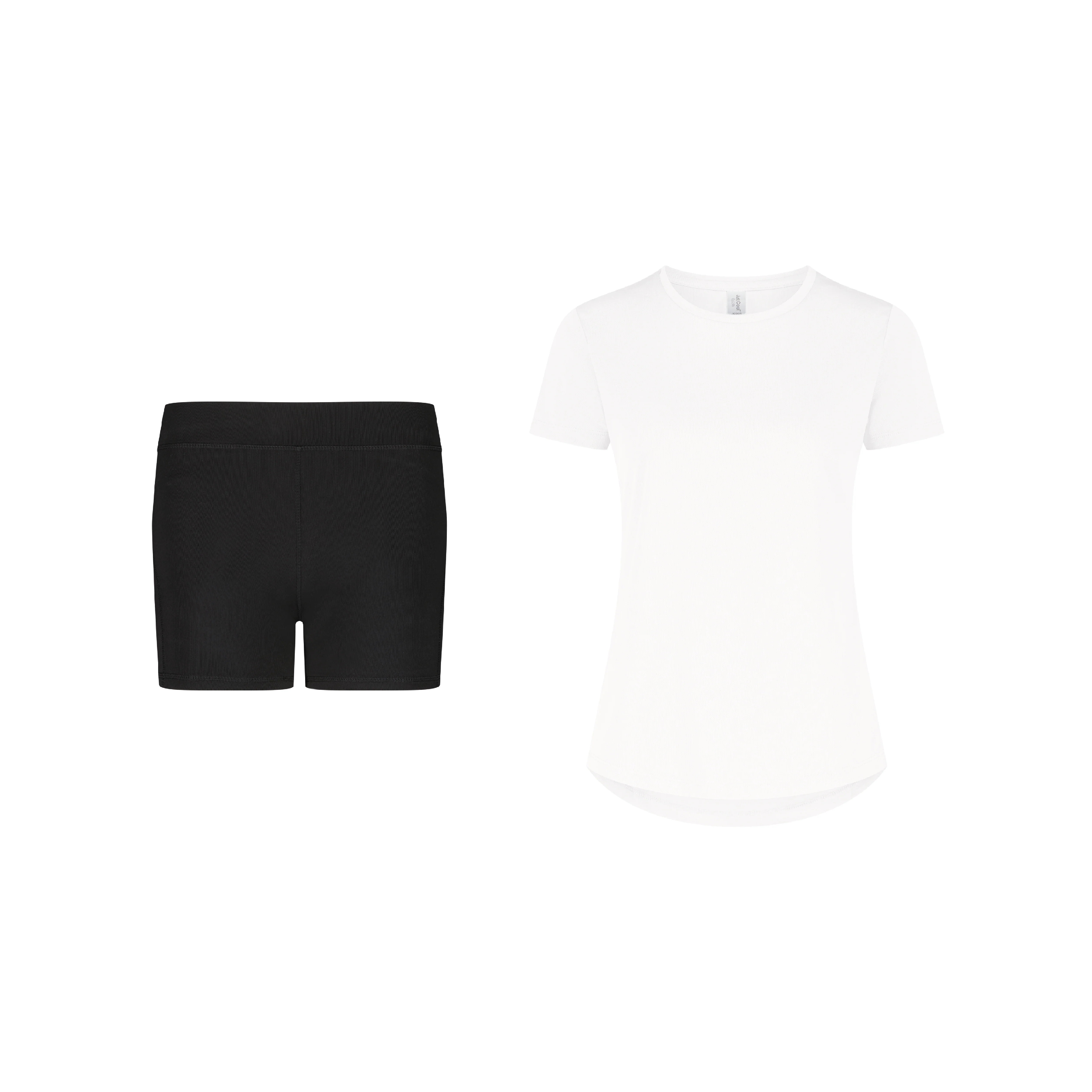 ENSEMBLE SHORT LEGGING SPORT NOIR + T-SHIRT SPORT