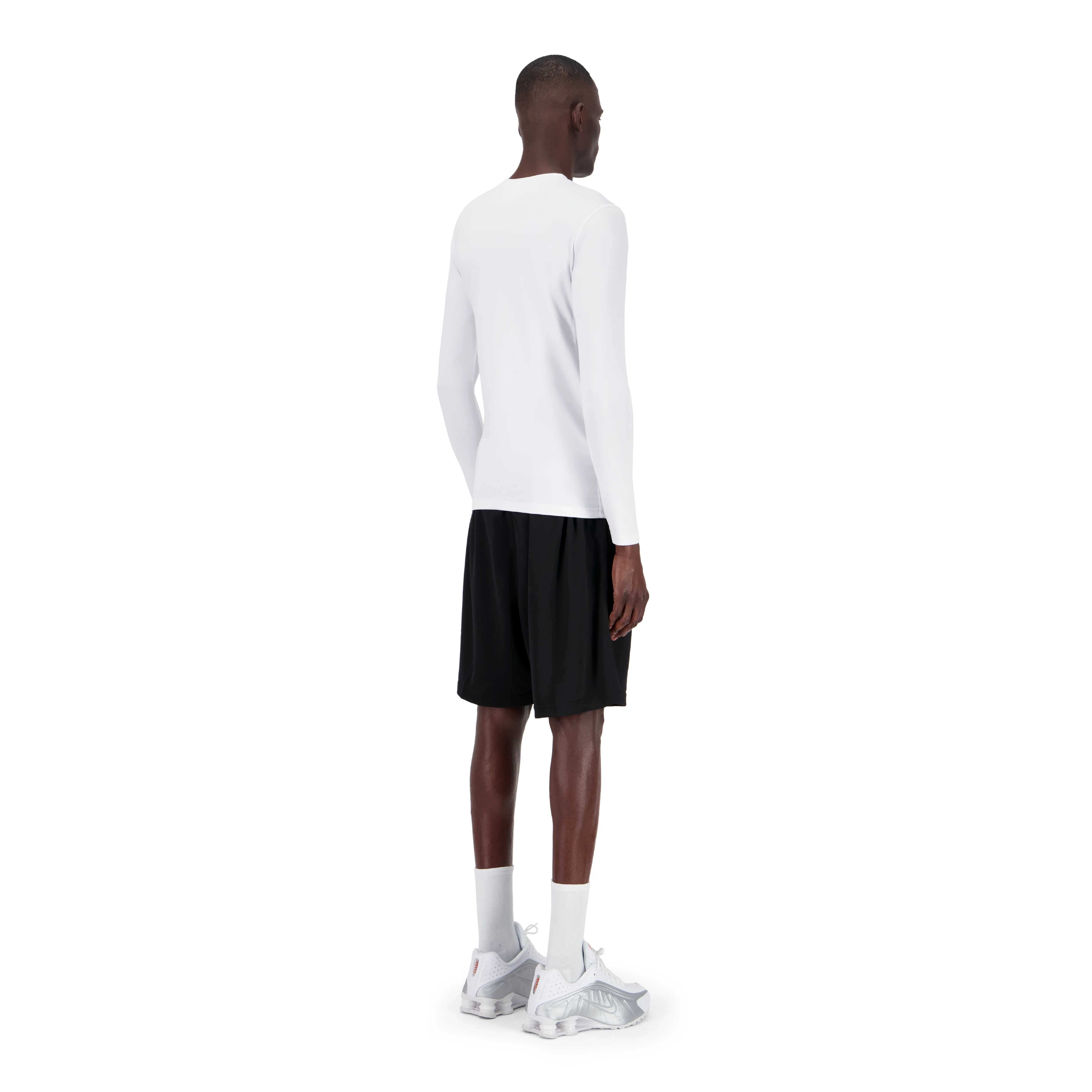 ENSEMBLE SHORT SPORT NOIR + LONGSLEEVES COMPRESSION SPORT - Image 2