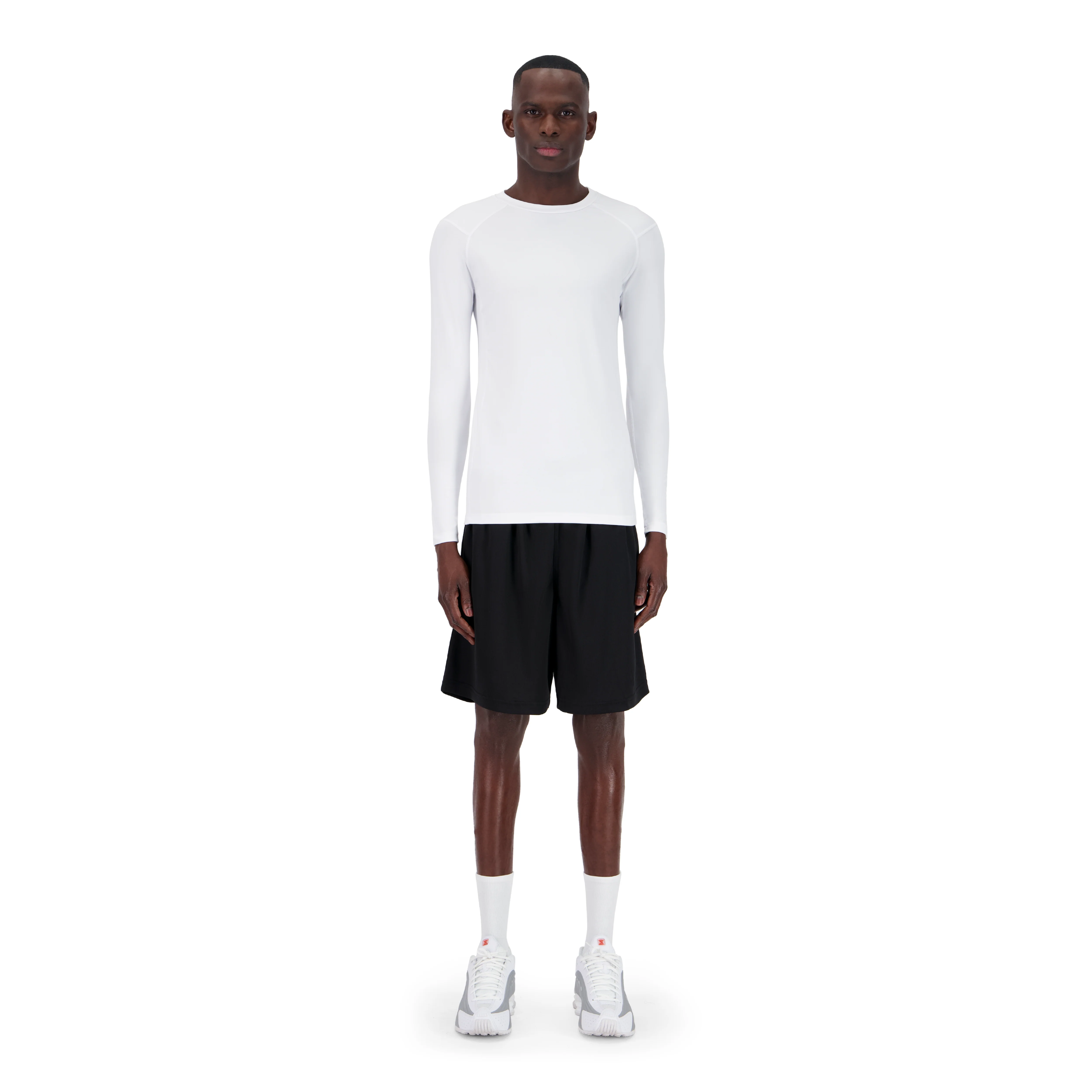 ENSEMBLE SHORT SPORT NOIR + LONGSLEEVES COMPRESSION SPORT - Image 3