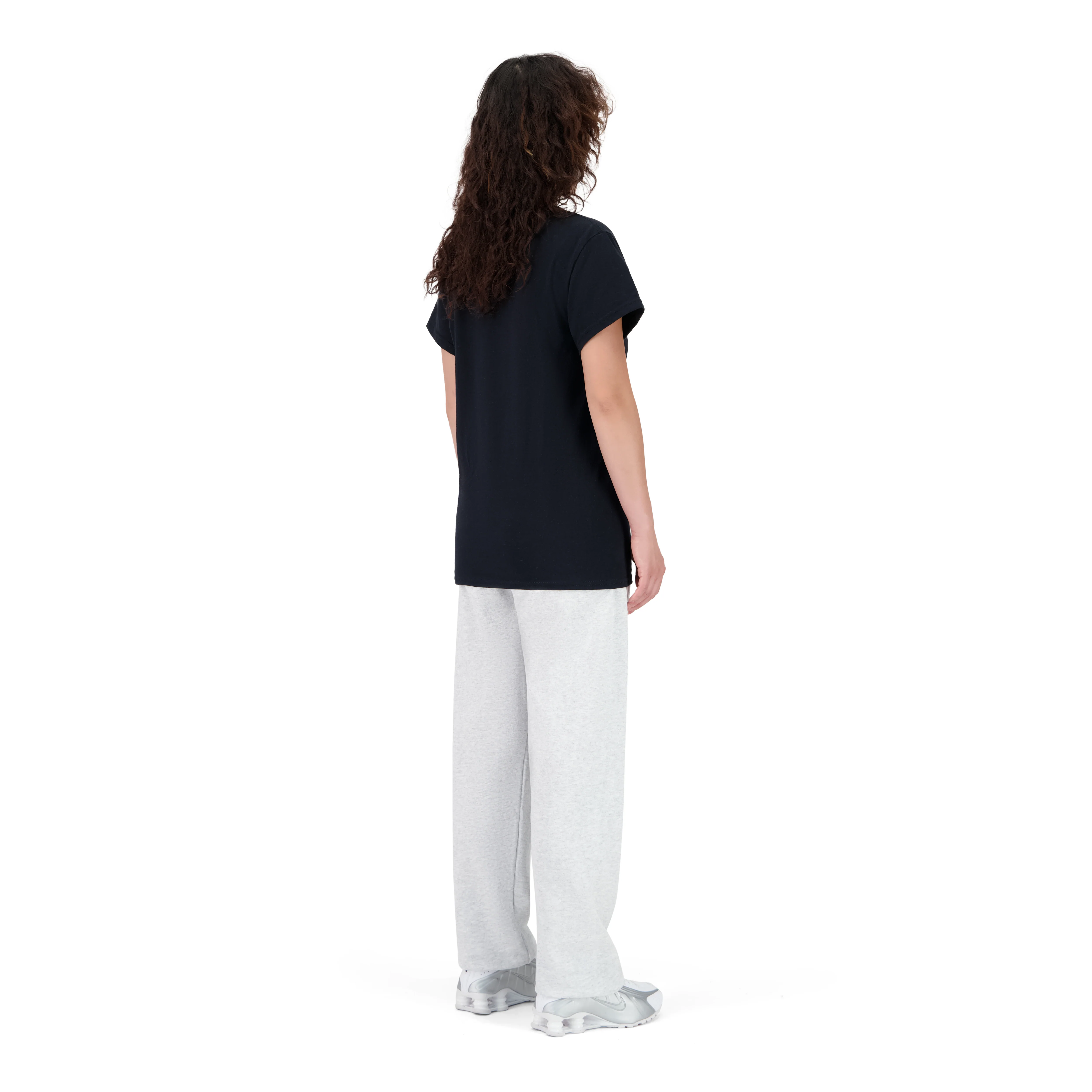 ENSEMBLE PANTALON JOGGING GRIS CHINÉ + T-SHIRT - Image 3
